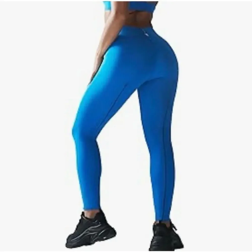 Savage X Fenty Hotline High Rise Leggings Womens Size 4-6 Blue NEW - Picture 2 of 13